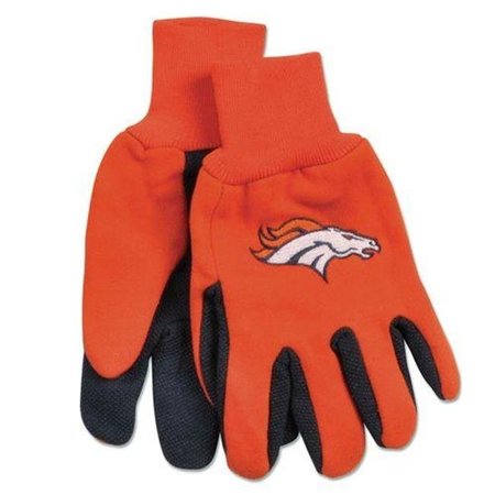 MCARTHUR TOWELS & SPORTS Denver Broncos Two Tone Adult Size Gloves 9960690662